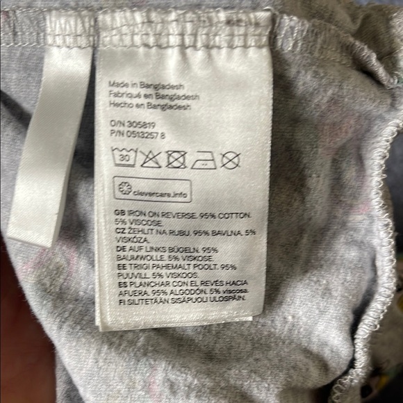 H&M Kids Unicorn Sweatshirt - Gray with Multicolor Accents - Picture 5 of 6